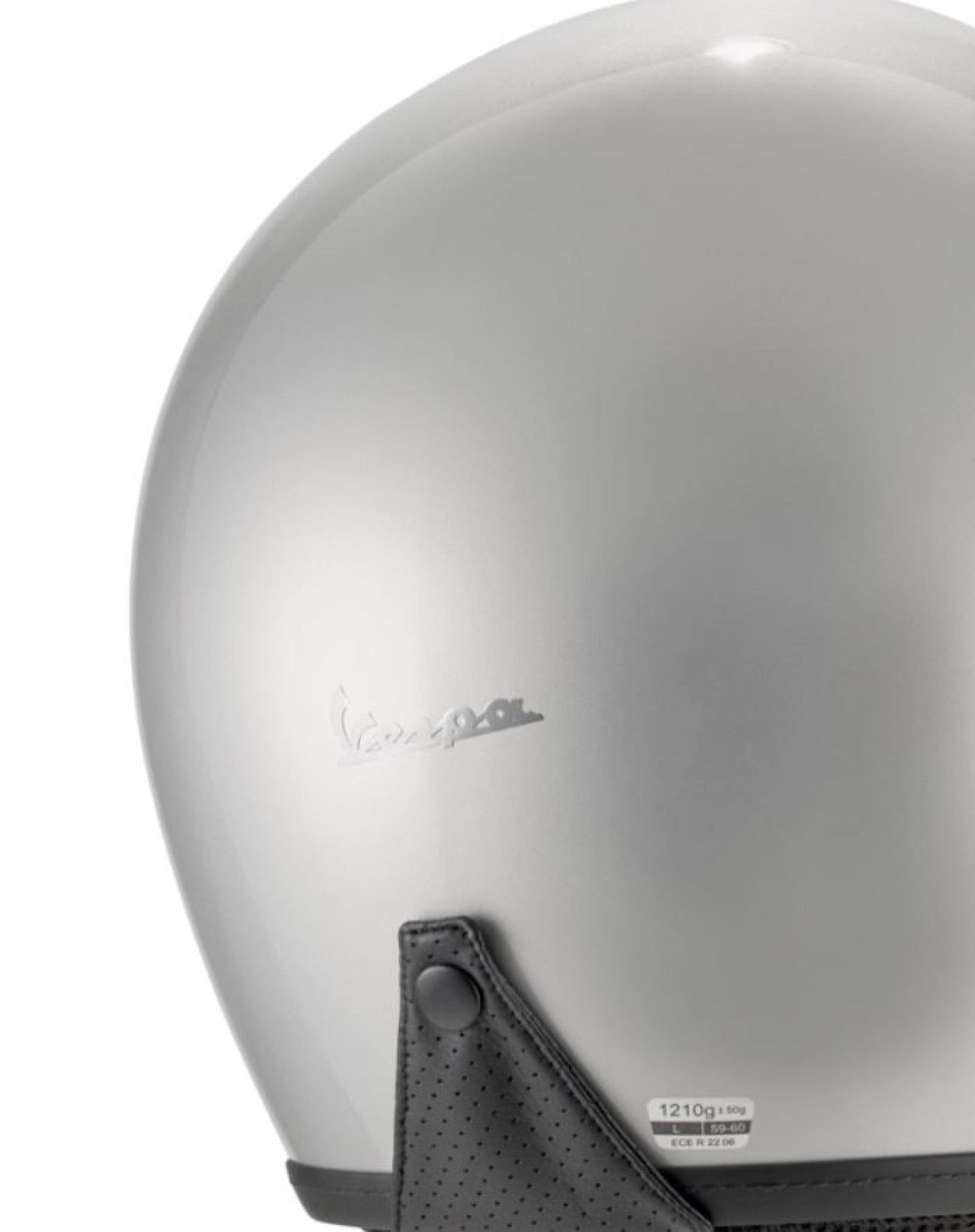 Vespa Jethelm Versilia, grau, glänzend,ECE 22.06