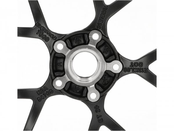 Felge -BGM PRO SPORT - 3.00-13 Zoll - Vespa GTS, GTS Super, GTV, Sei Giorni, GT 60, GT, GT L 125-300ccm - schwarz matt