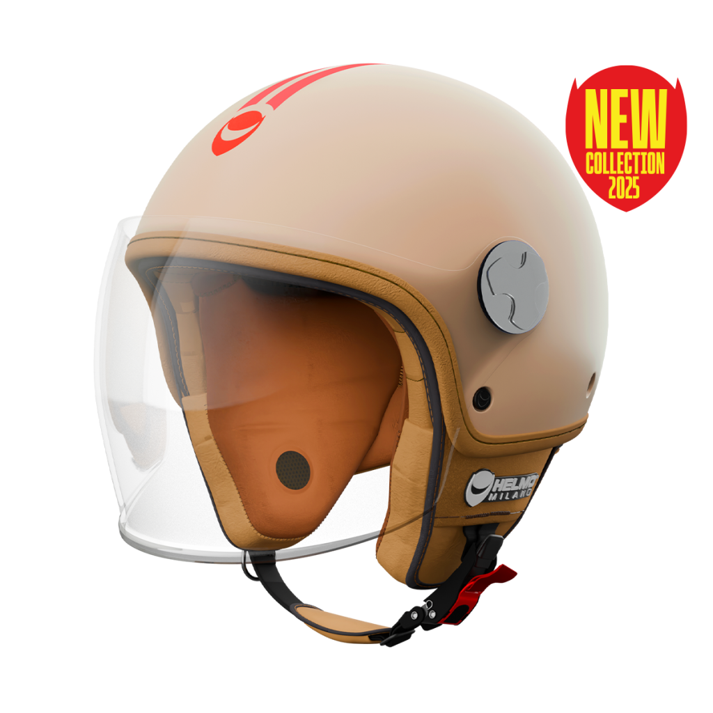 Helmo Milano Demi Jethelm Veloce Burgundy