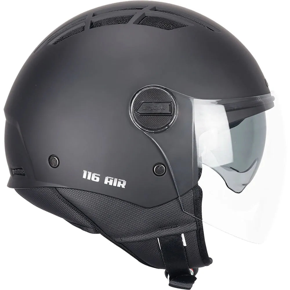 Helmet Demi Jet CGM, vespa helm, Cgm helm, günstige helme, günstige Helme mit Visier, klapphelme, graue vespa helme, roller helme günstig, vespa helm grau