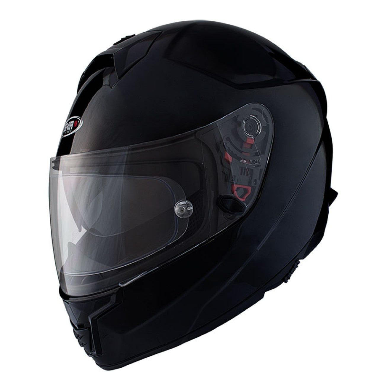 Shiro Integralhelm, SH351, ABS, schwarz, glänzend, günstige Integralhelm, Integralhelm, Vespa Integralhelm, Klapphelm Motorrad, Klapphelm mit Visier, schwarzer Integralhelm, Integralhelm