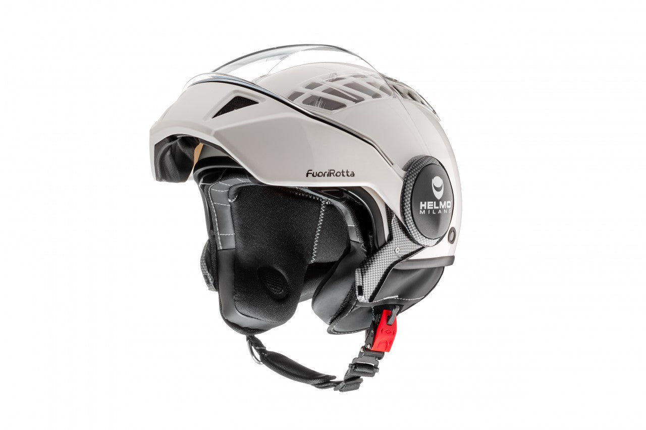 Helmo Milano Full Jethelm, FuoriRotta, weiß,Helmo Milano Volljethelm , Volljethelme weiß, weiße Volljethelme, Helmo Milano Helm mit Sonnenblende, Helmo Milano Helm mit langem Visier, Helmo Milano Helm mit zwei Visieren