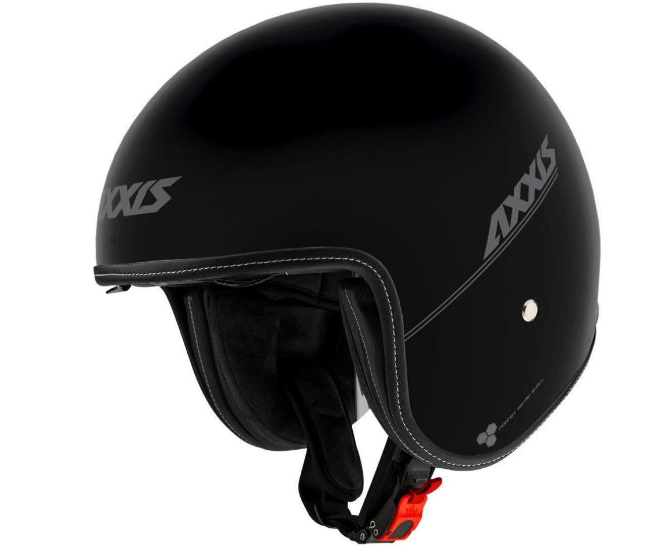 Axxis Jethelm, Hornet SV, schwarz matt ,günstige Axxishelme, Rollerhelme, Vespa Helm, schwarze günstige Rollerhelm