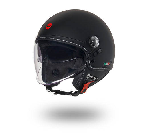 Helmo Milano Demi Jet, Eos, schwarz, matt ECE 22.06