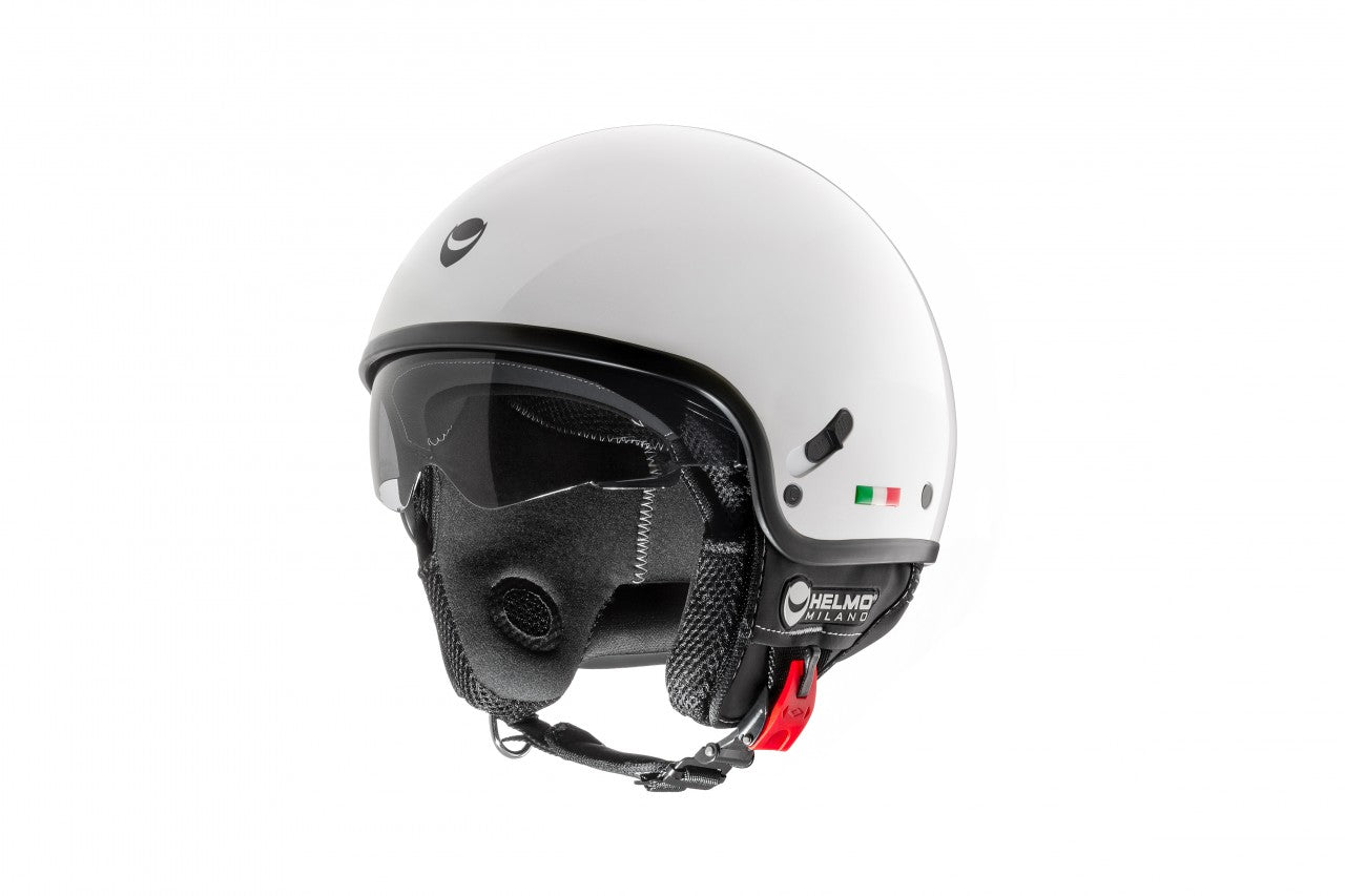 Helmo Milano Demi Jet Puro Slider Pearl White : Rollerhelm weiß : Vespa Helm Weiß : Helmo Milano weiß, günstige schöne Rollerhelme, Helmo Milano günstig mit Visier. Helmo Milano Helm mit Sonnenblende, Helm mit Sonnenblende, Vespa Helm mit Sonnenblende, Helmo Milano Helm Belüftung, Vespa Helm mit Belüftung, weißer Helmo Milano Helm