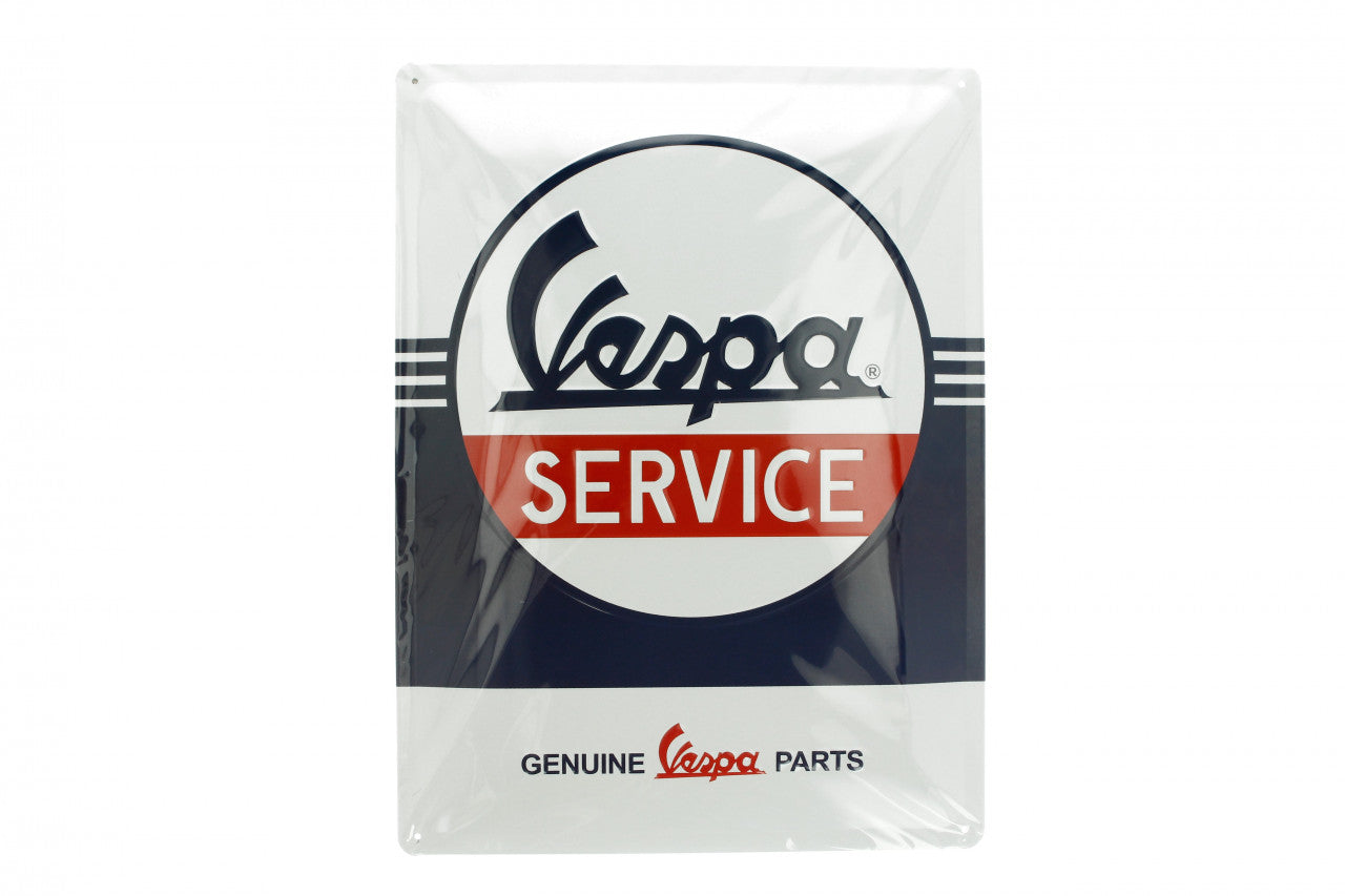 Vespa Metallschild Vespa Service