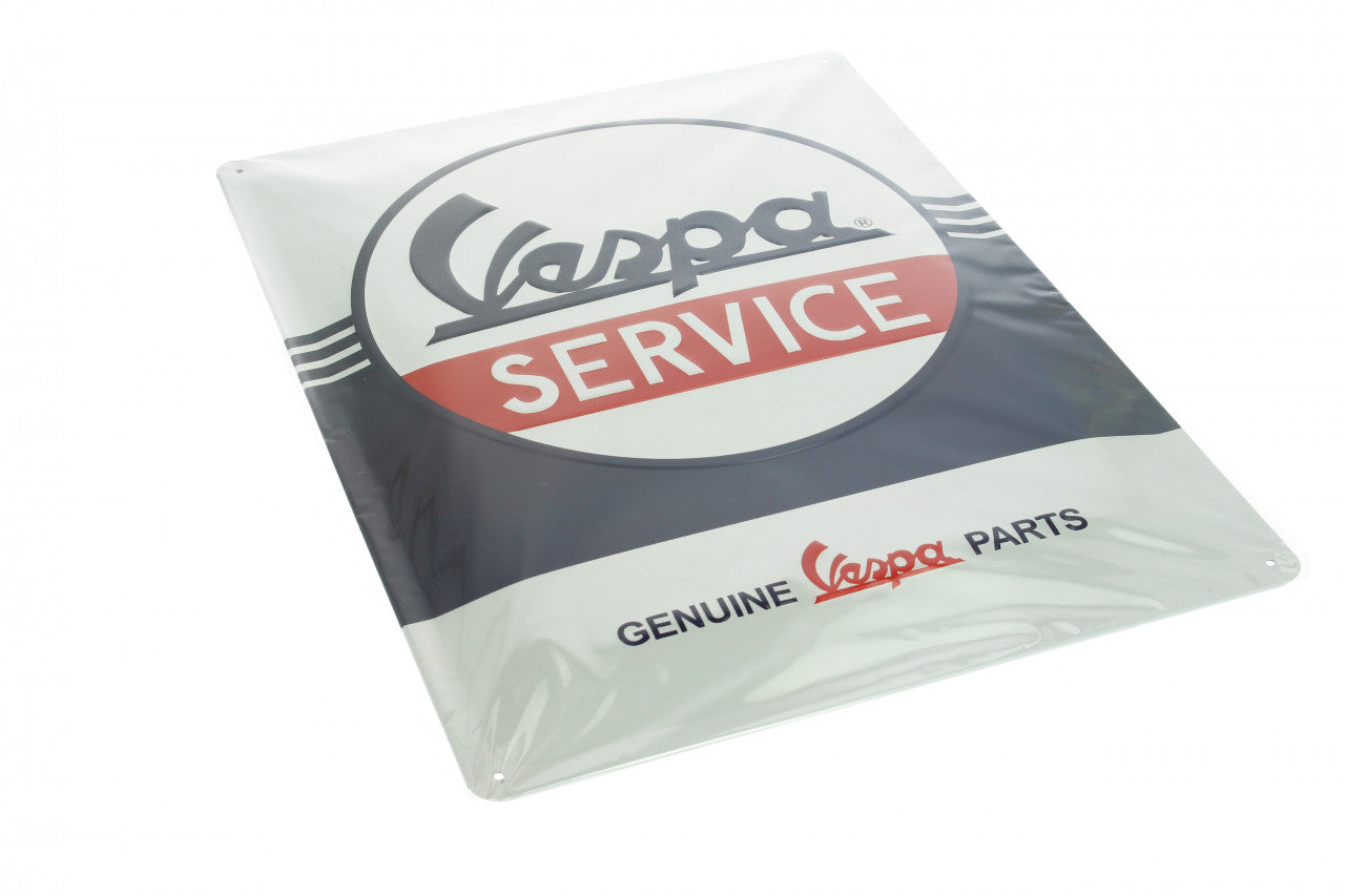 Vespa Metallschild Vespa Service