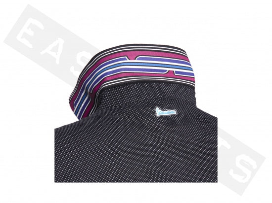 Poloshirt VESPA 'V-Stripes' Schwarz Damen, Vespa Merchandising, vespa Bekleidung, Vespa polo