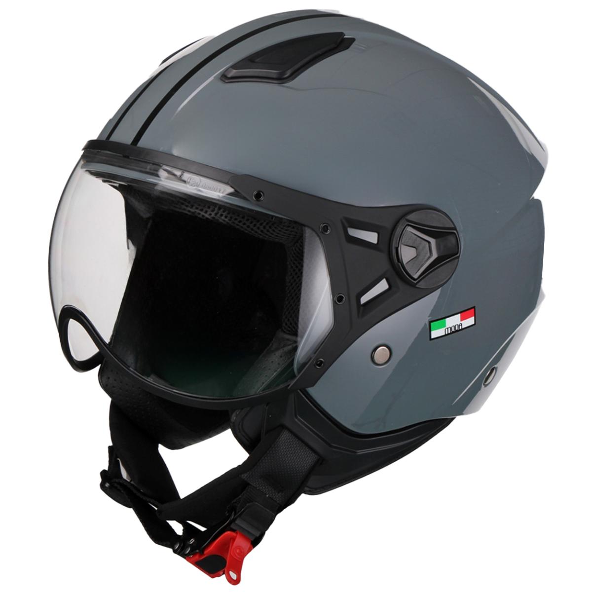 Jethelm vito moda nardo grau, günstige Vespa Helme, Vespa Helme günstig, günstige Motorradhelme, Motorradhelme grau, Helmo Milano Helme, Vito Helme, graue Vito Helme, Helme zu günstigen Preisen