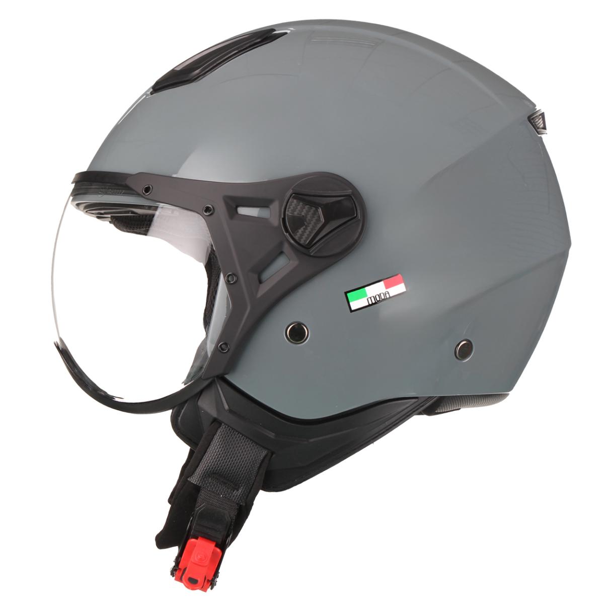 Jethelm vito moda nardo grau, günstige Vespa Helme, Vespa Helme günstig, günstige Motorradhelme, Motorradhelme grau, Helmo Milano Helme, Vito Helme, graue Vito Helme, Helme zu günstigen Preisen