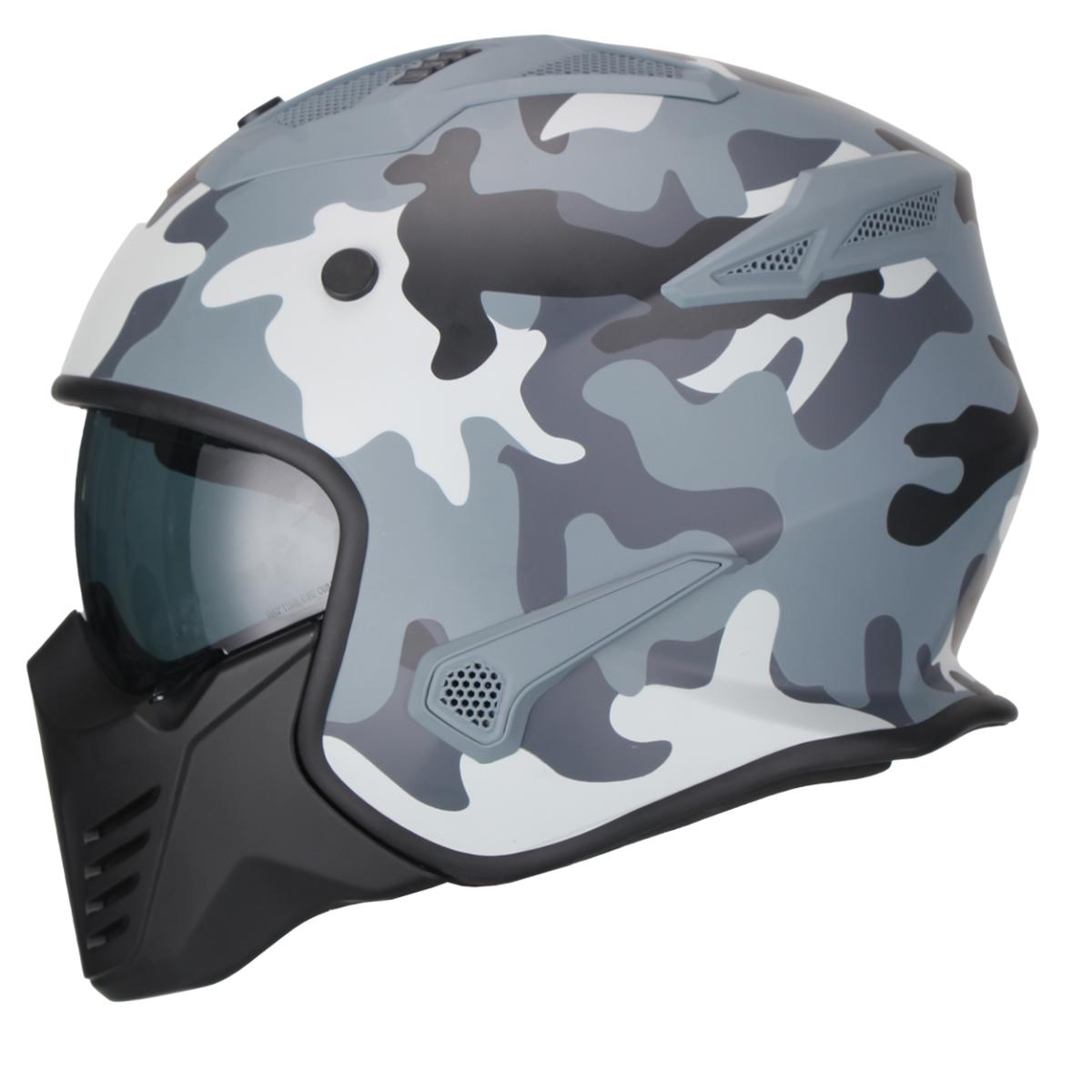 Jethelm Vito bruzano camo, Vito Helme, billige/günstige Vespa Helme, Vespa Helm, Motorradhelm günstig, Helm ECE 22-06, Motorradhelme mit Visier, Vespa Helme mit Sonnenvisier, Rollerhelme günstig mit zwei Visieren