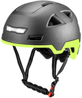 VITO Fahrradhelm mit Licht, Fahrradhelm mit Vorder- und Rücklicht, Fahrradhelm mit Visier, Winter Fahrradhelm,  Fahrradhelm mit Licht, Fahrradhelm mit Licht günstig