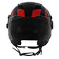 Jethelm Vito Isola glanz schwarz/rot, Vito Helme, billige/günstige Vespa Helme, Vespa Helm, Motorradhelm günstig, Helm ECE 22-06, Motorradhelme mit Visier, Vespa Helme mit Sonnenvisier, Rollerhelme günstig mit zwei Visieren