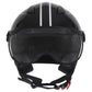 Helm vito jet moda glanz schwarz, Vespahelme günstig, günstige Vespa Helme, günstige schöne Rollerhelme, Helm mit Visier