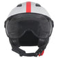 Helm vito jet moda weiß/schwarz, Vespa Helme günstig, günstige Roller Helme, günstige schöne Rollerhelme, Helm mit Visier