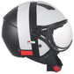 Helm vito jet moda weiß/schwarz, Vespa Helme günstig, günstige Roller Helme, günstige schöne Rollerhelme, Helm mit Visier