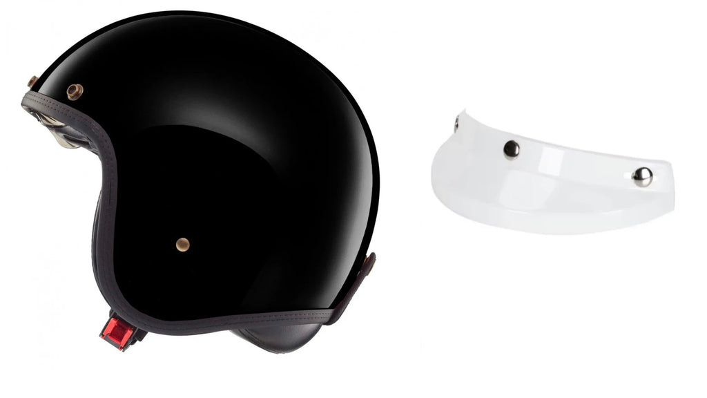 Audace schwarz glanz x Druckknopf Visier