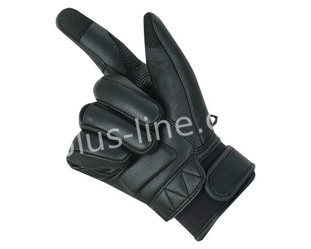 Handschuhe alpha styling stylo schwarzes Leder, Motorradhandschuhe schwarz, Ledermotorradhandschuhen