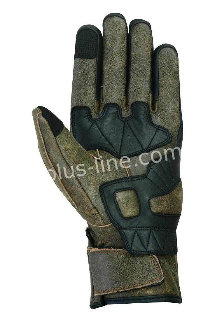 motorrad handschuhe retro Handschuhe alpha styling retro- braunes Leder