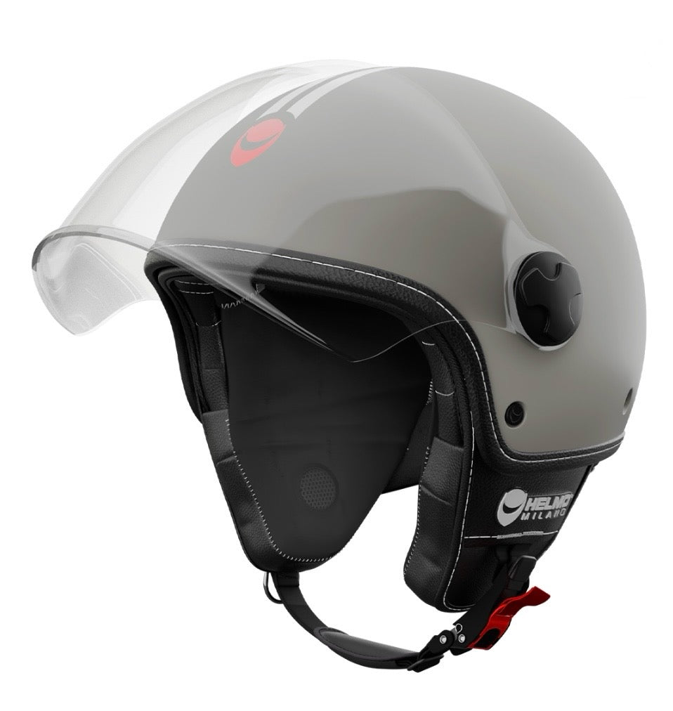 Helmo Milano Demi Jethelm Veloce Dove Grey