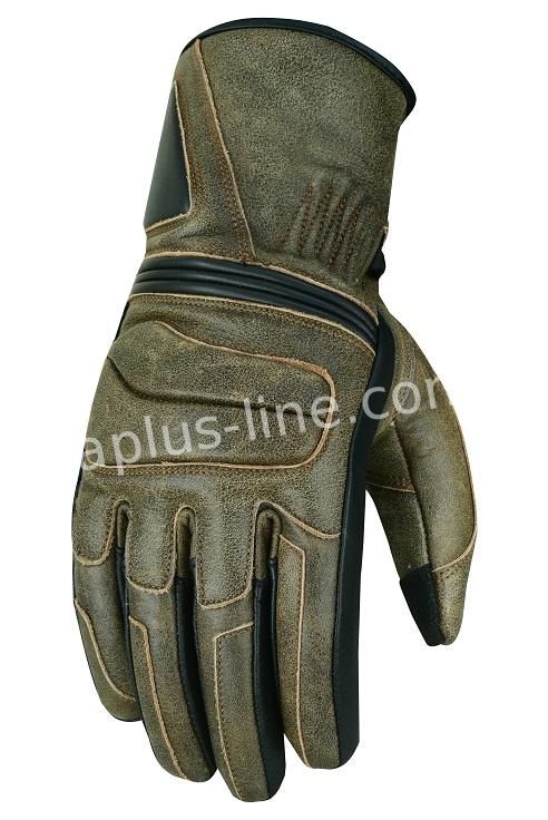 Handschuhe alpha styling retro- braunes Leder, Retro Motorradhandschuhe, Vespa Handschuhe, Braune Handschuhe Motorrad