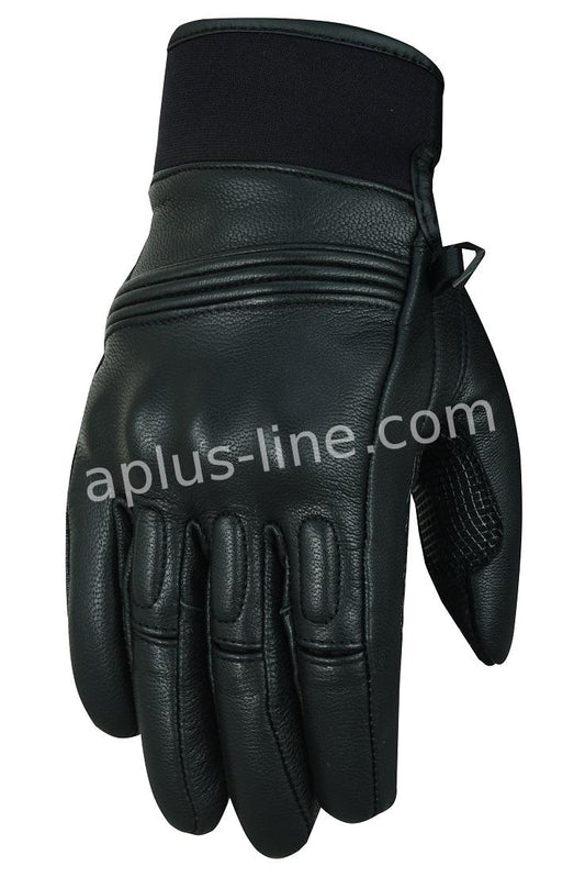 Handschuhe alpha styling stylo schwarzes Leder, Motorradhandschuhe schwarz, Ledermotorradhandschuhen