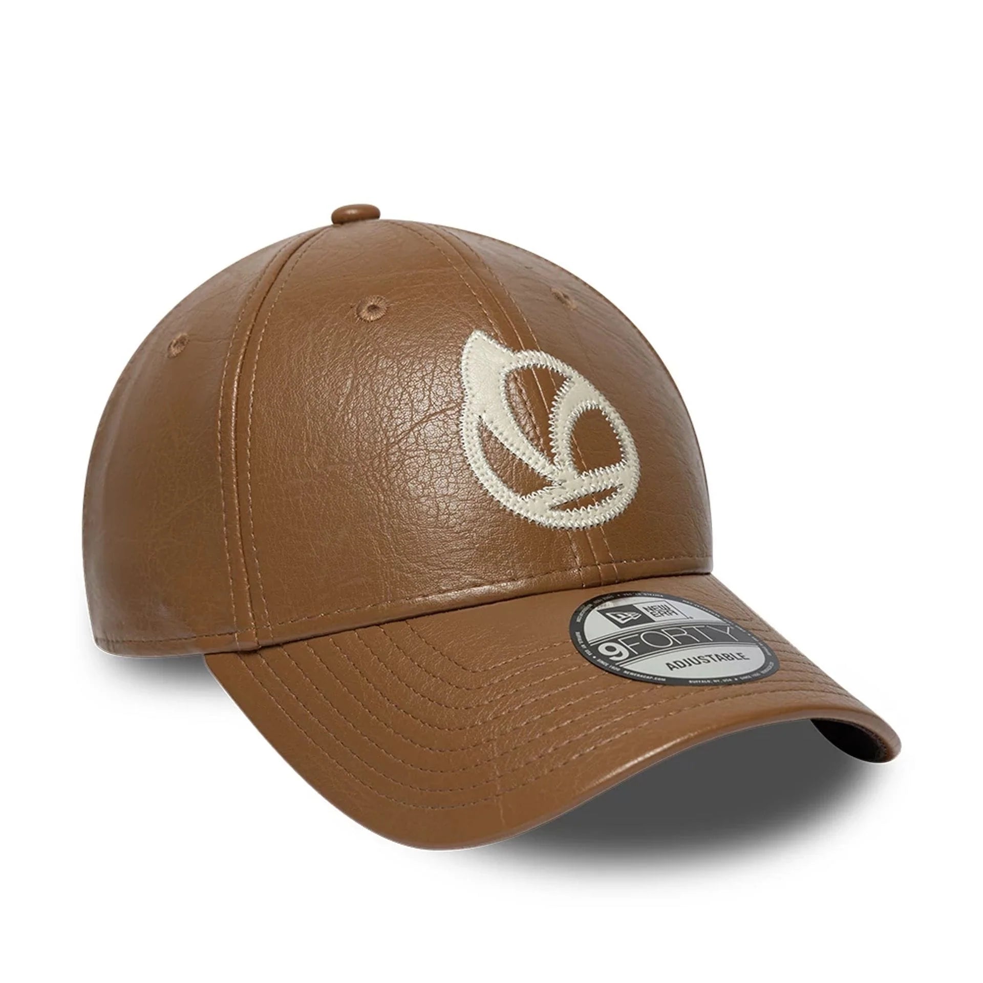 Vespa Basecap braun, PVC/Polyurethan, New Era 9Forty Horse