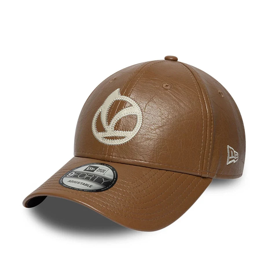 Vespa Basecap braun, PVC/Polyurethan, New Era 9Forty Horse