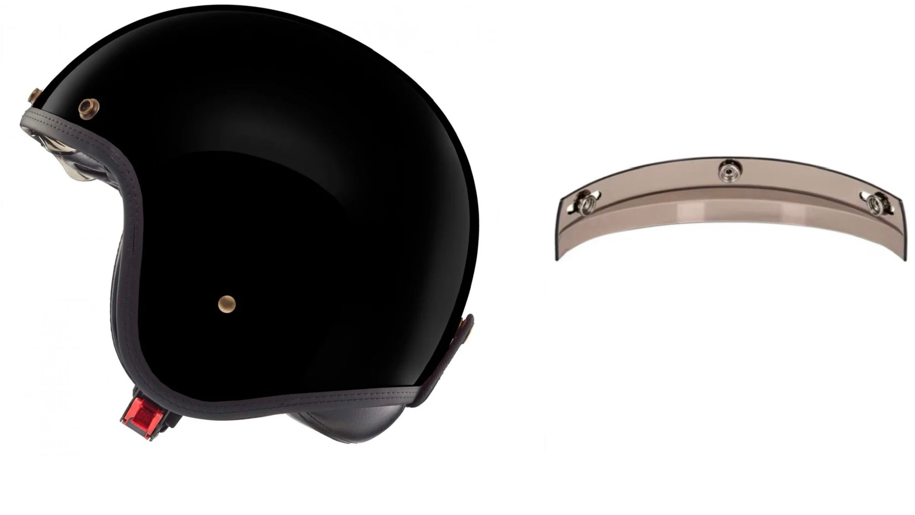 Audace schwarz matt x Druckknopf Visier