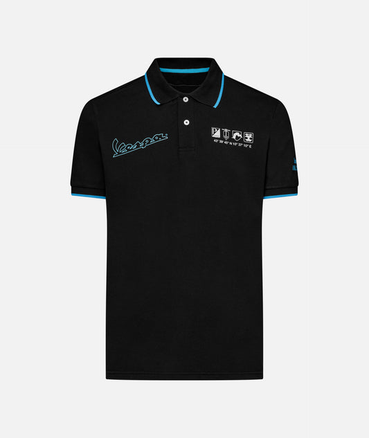 Vespa DEC Polo Jet Black