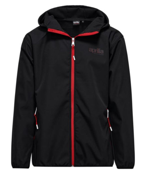 Aprilia Softshelljacke schwarz, Aprilia Bekleidung, Merchandising Aprilia, Aprilia Zubehör, Vespa Bekleidung, Vespa Jacke, Vespa Funktionsbekleidung, Aprilia Ausstattung 