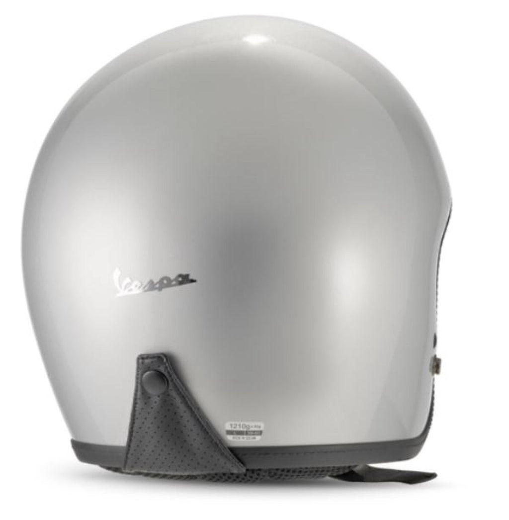 Vespa Jethelm Versilia, grau, glänzend,ECE 22.06