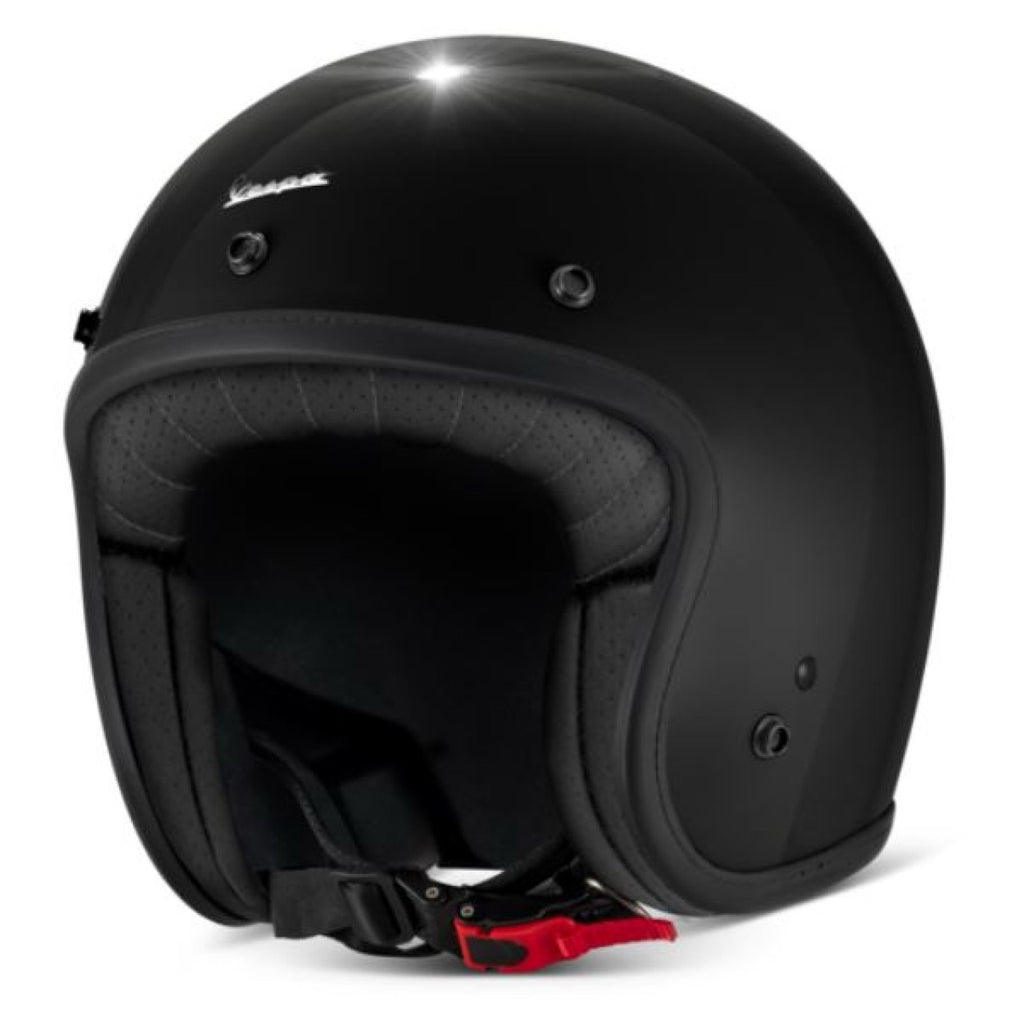 Vespa Jethelm Versilia, schwarz, glänzend, ECE 22.06