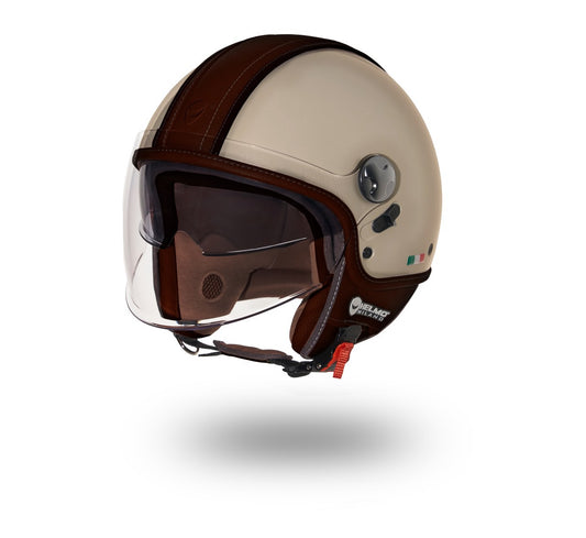 Helmo Milano Jethelm PelleDura Premium beige ECE 22.06, Vespa Helm mit Leder, Lederhelm, Helmo Milano Leder Helm für Vespa, Helmo Milano, Helmo Milano neue Helme, Helmo Milano Sale, Vespa Helme, Vespa Helme neu, günstige Vespa Helme, Italienische Vespa Helme, stylische Vespa Helme, Vespa Helm mit langem Visier , Vespa Helm mit zwei Visieren, Helmo Milano Sonnenvisier, Helmo Milano Helm mit zwei Visieren