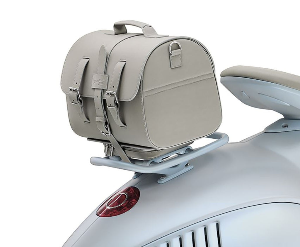 Original Lederkoffer für Vespa 946 Special Edition Snake - beige, Vespa Snake Zubehör, Vespa Rucksack, Vespa Zubehör, Vespa 946 Zubehör, Vespa Gepäckträger, Vespa Merchandising, Vespa Tasche, Vespa Tragetasche, Vespa Ledertasche, Lederzubehör Vespa, günstige Vespa Ledertasche