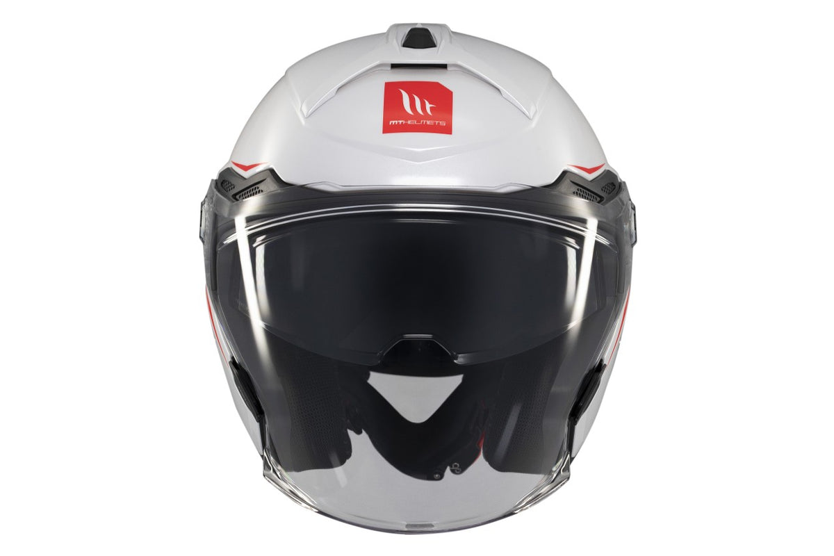 MT Helmets Jethelm Cosmo SV, Pure, weiß, glänzend, ECE 22.06, MT Helme Integralhelme, Klapphelm, Klapphelm Vespa, Jethelm vespa, Vespa Helm zum Klappen, Klapphelm weiß