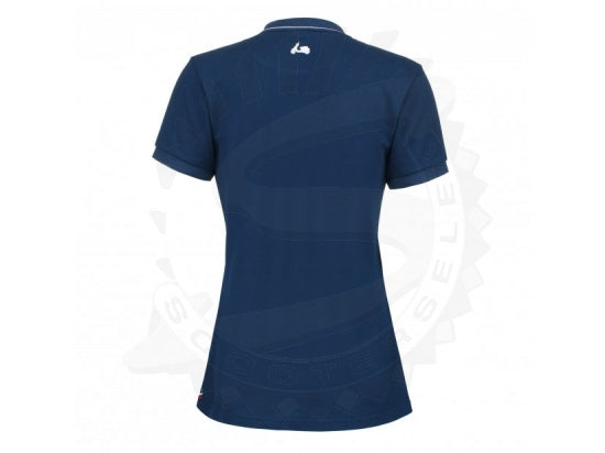 Polo-Shirt Donna Vespa Graphic Blau Damen, Blaues Damen T-Shirt Vespa, schlichtes T-Shirt Vespa Damen blau, Polo, Damen Polo Blau Vespa