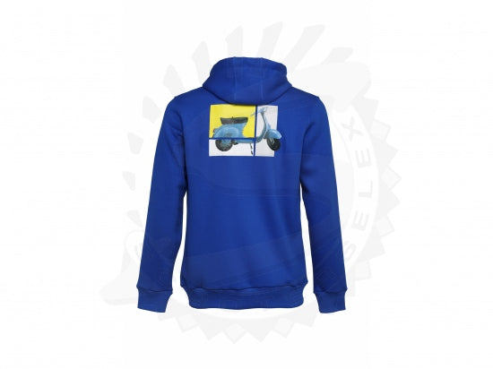 Sweatshirt Vespa Heritage Blau, Vespa Merchandising, Vespa Bekleidung,Vespa T-Shirt, Vespa Accessoires, Vespa Merchandising, Vespa Kleidung, Vespa Klamotten, Vespa Sweat-Shirt, Vespa Jacken, Jacken Vespa, Pullover Jacken Vespa 