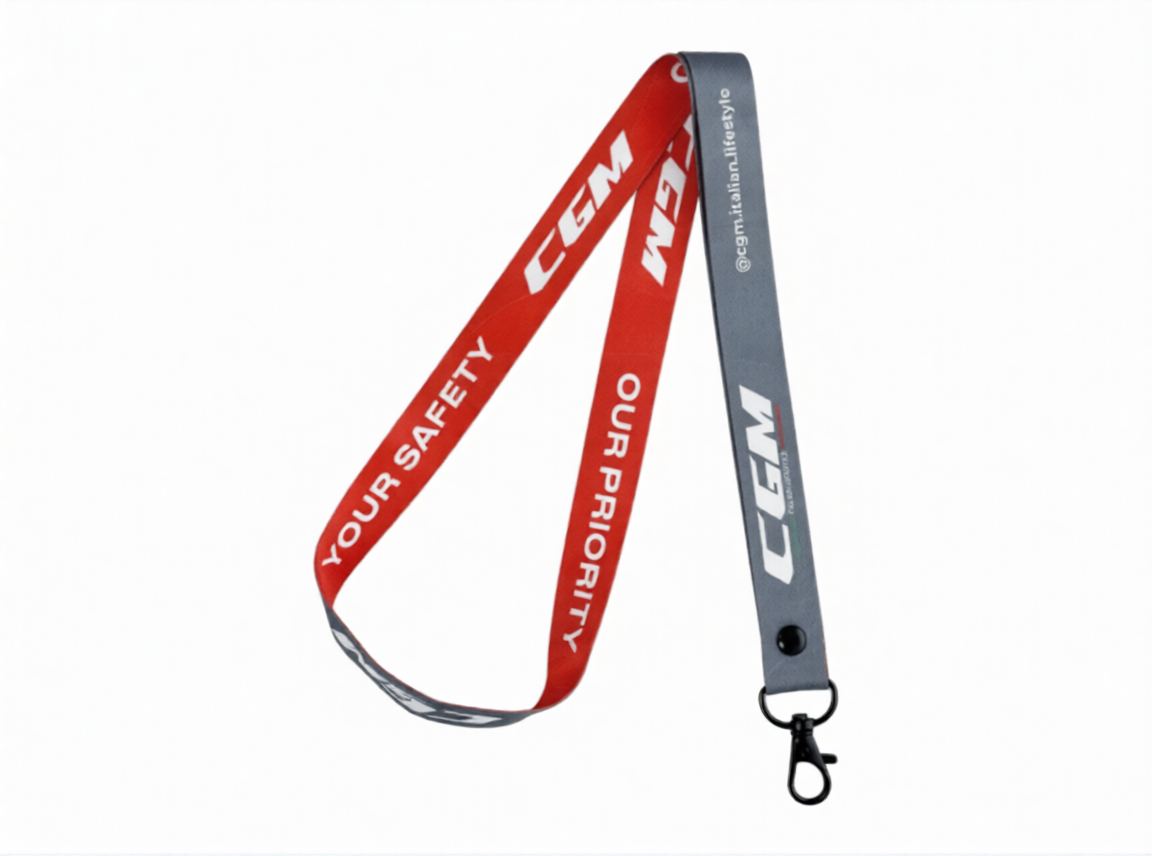 Schlüsselband CGM anthrazit/rot, Schlüsselanhänger CGM, CGM Schlüsselband, Schlüsselanhänger Vespa, Vespa Merchandising, CGM merchandising, mnderchandising  CGM, Vespa Ausstattung, CGM Zubehör, CGM Accessoires