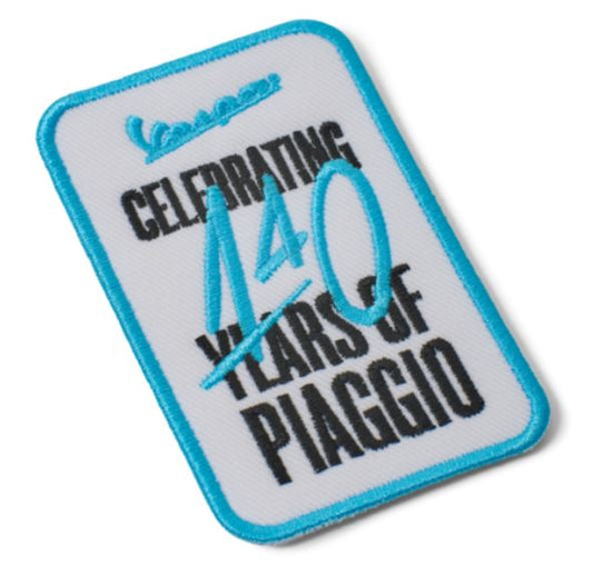 Piaggio Aufnäher, Piaggio 140 Jahre, 140 Jahre Piaggio, vespa Merchandising, Vespa Aufnäher, Vespa Kleidung, Piaggio Merchandising