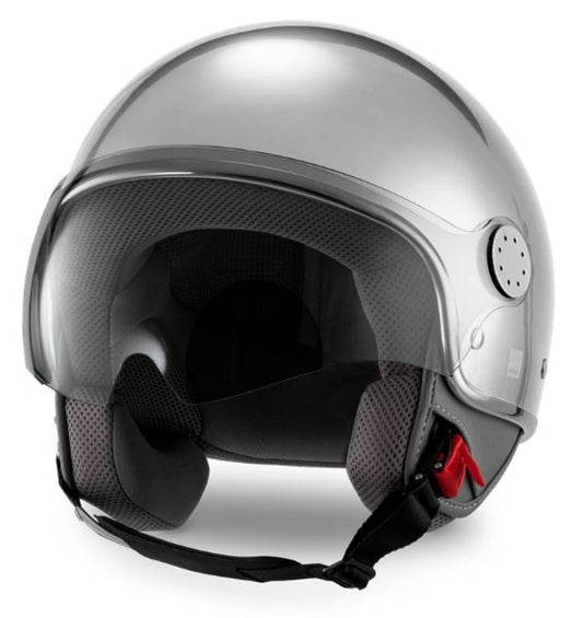 Vespa Jethelm Visor 4.0 DEC, grau, matt, ECE 22.06, VESPASTORE, Vespa Zubehör, Vespa Helm, Vespa DEC Kollektion, Vespa Helm 22.06, neue Vespa Helme, graue Vespa Helme, günstige Vespa Helme, Vespa Helm mit Visier, Vespa Helm mit langem Visier, Dealer Equipment collection Helm
