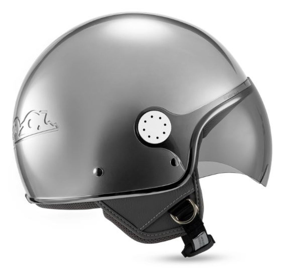 Vespa Jethelm Visor 4.0 DEC, grau, matt, ECE 22.06, VESPASTORE, Vespa Zubehör, Vespa Helm, Vespa DEC Kollektion, Vespa Helm 22.06, neue Vespa Helme, graue Vespa Helme, günstige Vespa Helme, Vespa Helm mit Visier, Vespa Helm mit langem Visier, Dealer Equipment collection Helm