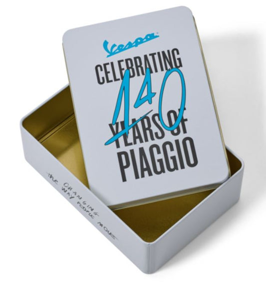 Vespa Geschenkbox, 140 Jahre Piaggio, vespa Merchandising, Vespa Geschenke, Piaggio Merchandising