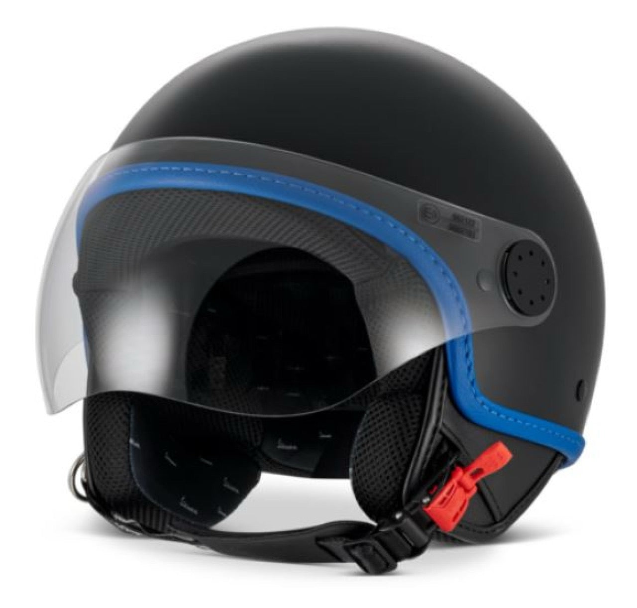 Vespa Jethelm Visor 4.0 DEC, schwarz, matt, ECE 22.06, VESPASTORE, Vespa Zubehör, Vespa Helm, Vespa DEC Kollektion, Vespa Helm 22.06, neue Vespa Helme, Schwarze Vespa Helme, günstige Vespa Helme, Vespa Helm mit Visier, Vespa Helm mit langem Visier, Dealer Equipment collection Helm