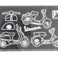 Vespa Zubehör, Vespa Merchandise, Vespa Merchandising, Vespa Heimausstattung, Vespa Ausstattung, Vespa Bürobedarf. Vespa Geschenke, Vespa Fanartikel. Vespa Schablone, Vespa Schreibware, Schreibware Vespa