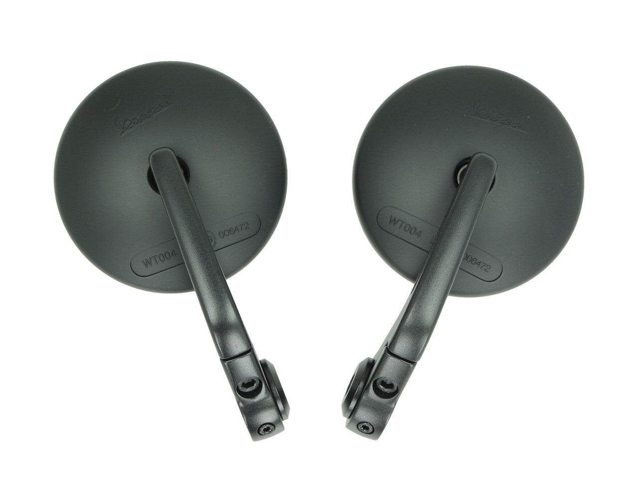 Lenkerendspiegel Satz schwarz, matt, Spiegel , Vespa Spiegel, Spiegel für Vespa, Lenkerendspiegel für Vespa, Vespa Zubehör