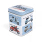 Teedose – „Vespa Model Chart“, Vespa Merchandising, Vespa Kleinigkeiten, Vespa Fanartikel, Vespa Aufbewahrungsdose, Vespa Geschenkideen, Teedose Vespa Model Chart