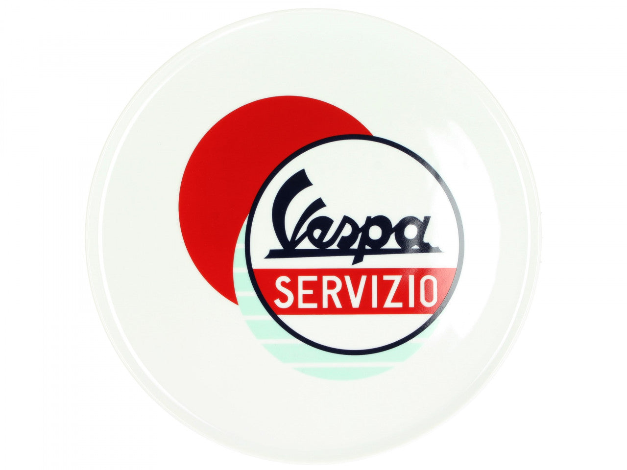 Vespa Teller Vespa Servizio, Keramik, weiß, blau, Vespa Zubehör, Vespa Heimausstattung, Vespa Teller, Vespa Besteck, Vespa Merchandising, Vespa Fanartikel, Vespa Geschenke