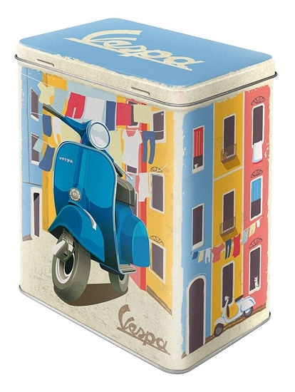 Vorratsdose L »Vespa - Italian Laundry«, Vespa Kleinigkeiten, Vespa Zubehör,  Vespa Merchandising, Vespa Merchandise, Vespa Fanartikel, Vespa Geschenkideen, Vespa Vorratsdose