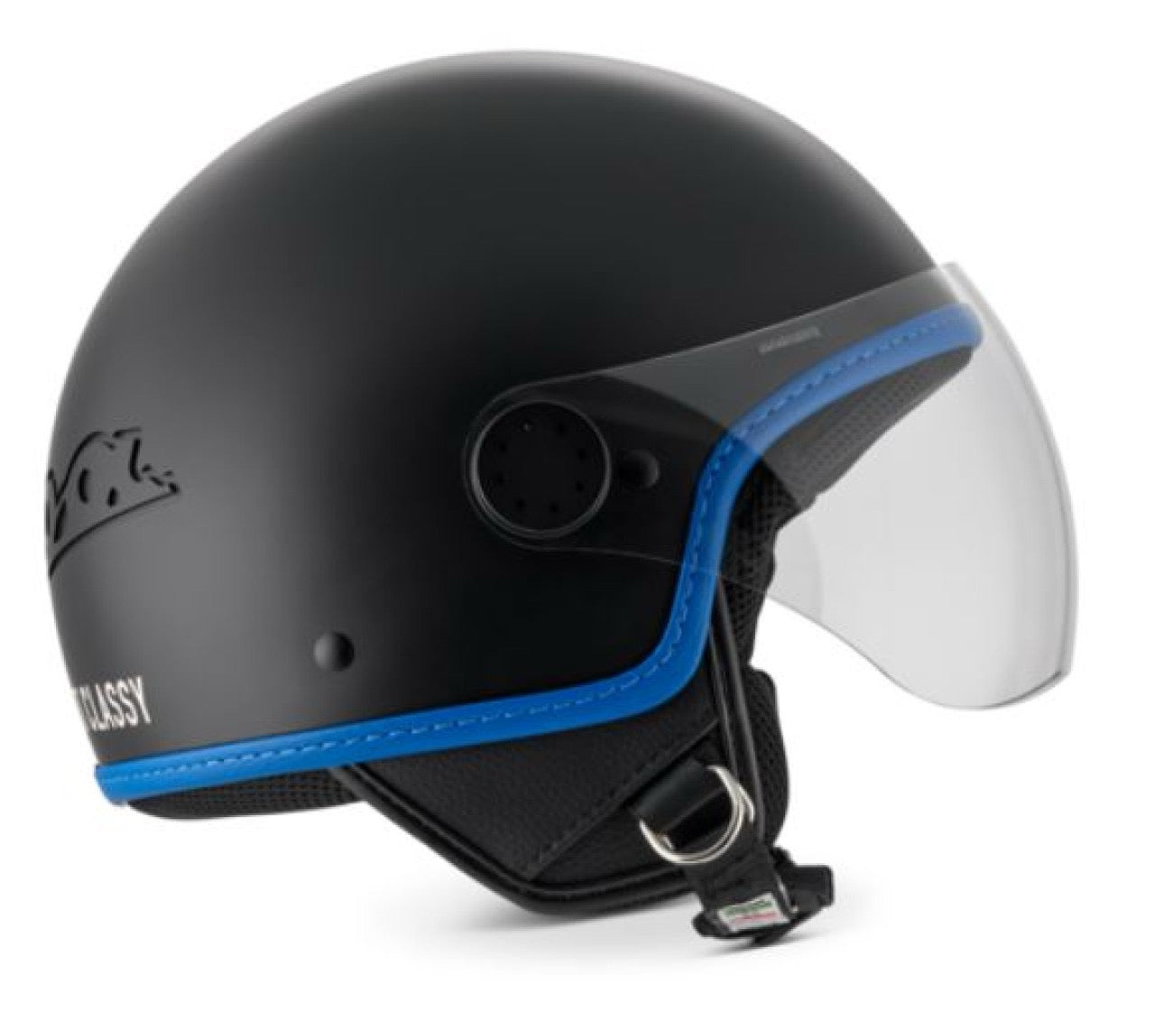 Vespa Jethelm Visor 4.0 DEC, schwarz, matt, ECE 22.06, VESPASTORE, Vespa Zubehör, Vespa Helm, Vespa DEC Kollektion, Vespa Helm 22.06, neue Vespa Helme, Schwarze Vespa Helme, günstige Vespa Helme, Vespa Helm mit Visier, Vespa Helm mit langem Visier, Dealer Equipment collection Helm